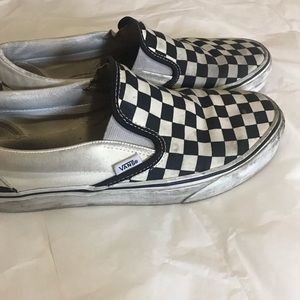 Black and white checkered vans